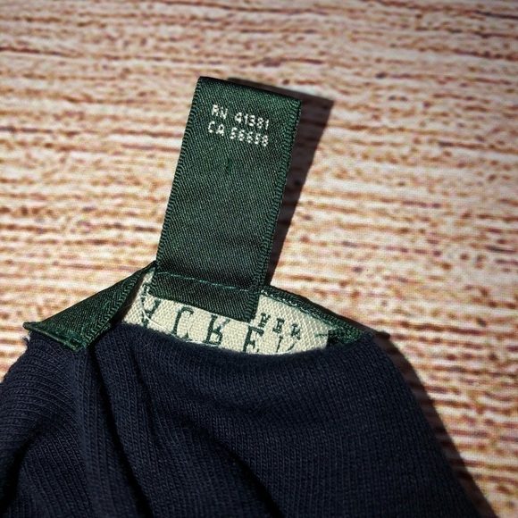 Ralph Lauren Navy Half Sleeve Top - Picture 7 of 9